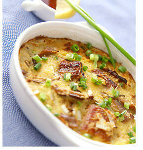 干しシイタケのグラタン