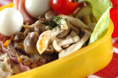 ハンバーグのチーズ焼き