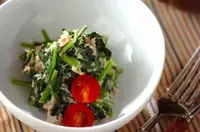 ホウレン草のツナマヨ和え