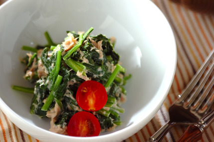 ホウレン草のツナマヨ和え