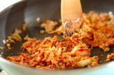 めんたいキムチチャーハンの作り方4