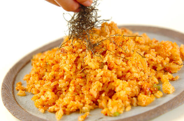 めんたいキムチチャーハンの作り方の手順6