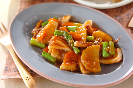 イカのチリソース炒め