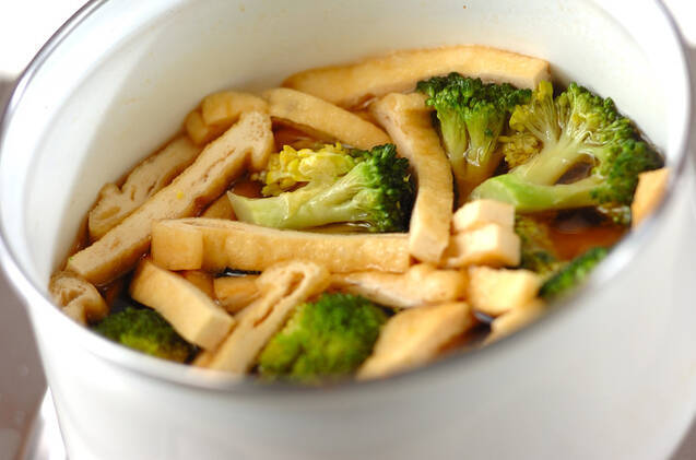 ブロッコリーと油揚げのサッと煮の作り方の手順3