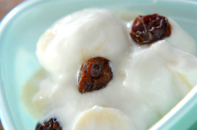 バナナのヨーグルト和え