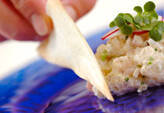 おしゃれ！鯛とホタテ貝のタルタル パイ添えの作り方7