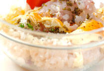 おしゃれ！鯛とホタテ貝のタルタル パイ添えの作り方の手順6