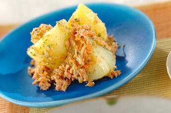 ジャガイモと鮭のマヨ和え