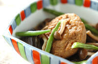 ナスとひりょうずの含め煮