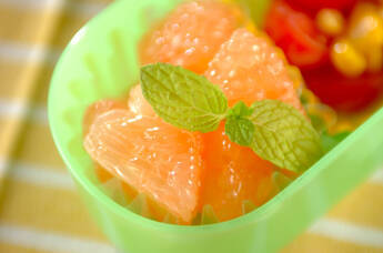 グレープフルーツのハチミツがけ