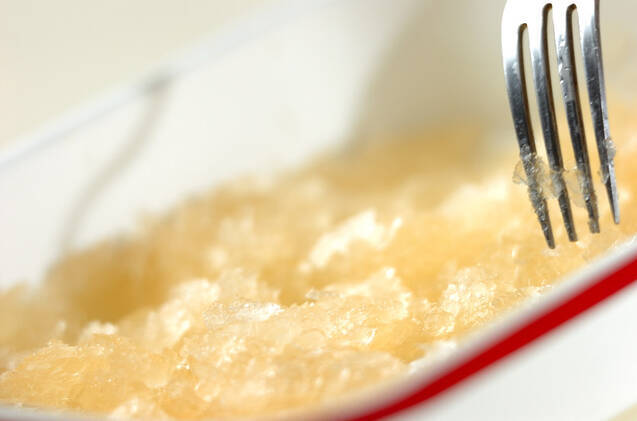 シャリシャリ梅酒シャーベットの作り方の手順3