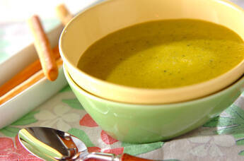 カボチャとニンジンの豆乳スープ