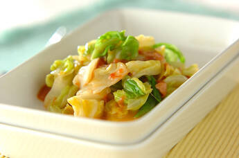 春キャベツの酒盗和え