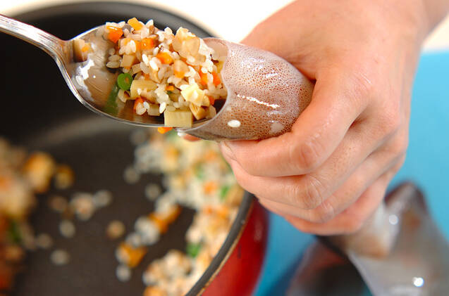 具だくさんイカ飯の作り方の手順11