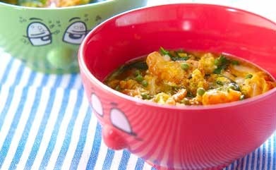 鶏の唐揚げ卵とじ