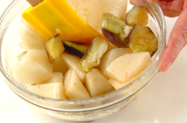 長芋のしょうゆ漬けの作り方の手順4