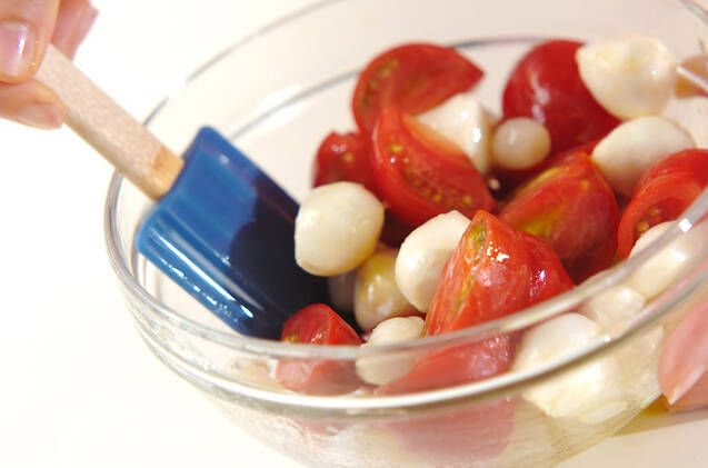 トマトとらっきょうの前菜の作り方の手順4