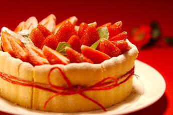イチゴのシャルロット