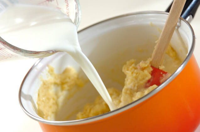 サツマイモプリン・こしあんソースの作り方の手順4