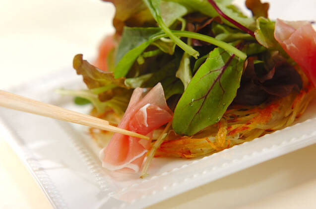 カリカリポテトの野菜ピザの作り方の手順4