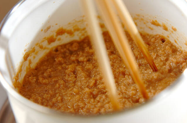 厚揚げの肉みそがけの作り方の手順2