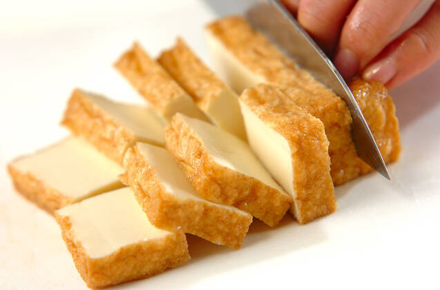 厚揚げの肉みそがけの作り方の手順1