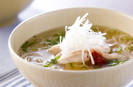 レモン風味ささ身汁麺