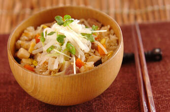 豆モヤシの炊き込みご飯