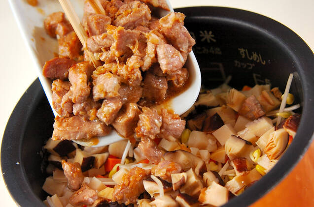 豆モヤシの炊き込みご飯の作り方の手順3