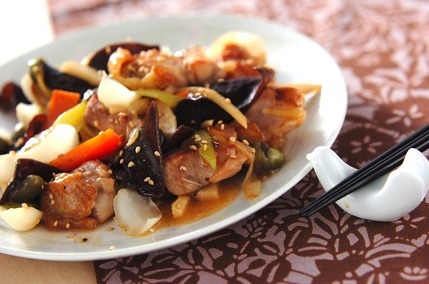 ユリネと鶏肉の炒め物