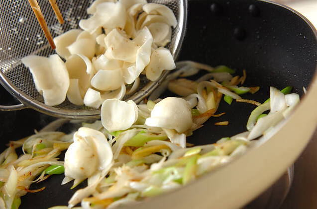 ユリネと鶏肉の炒め物の作り方の手順10