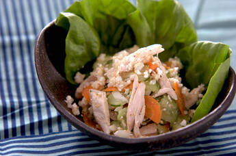 鶏むね肉のナッツ和え