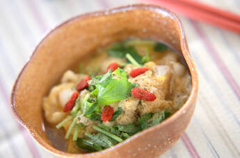 ユリネの卵とじ