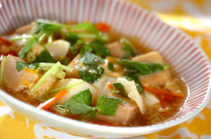 ユリネの卵とじ