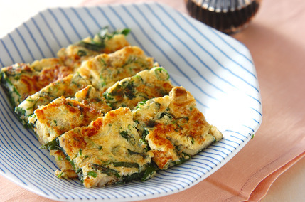 アサリとニラの卵焼き