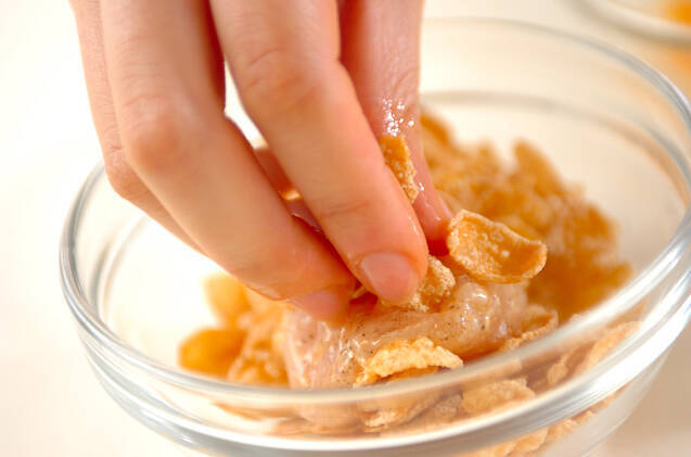 鶏ささ身のカリカリフライの作り方の手順2