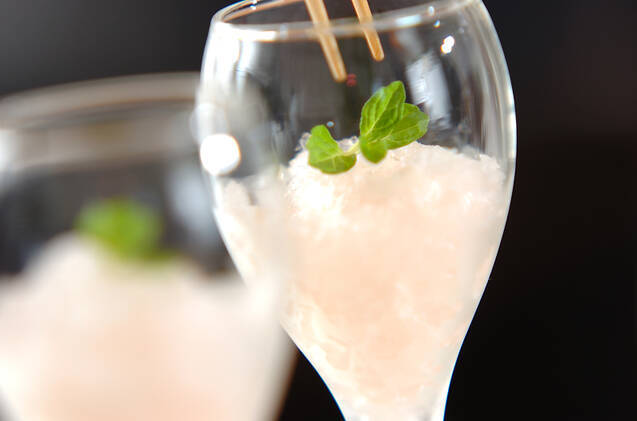 シャンパンのグラニテの作り方の手順6