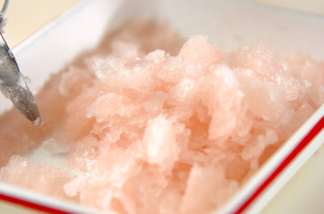 シャンパンのグラニテの作り方の手順5