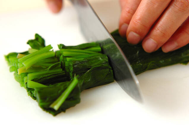 ホウレン草のからししょうゆ和えの作り方の手順4