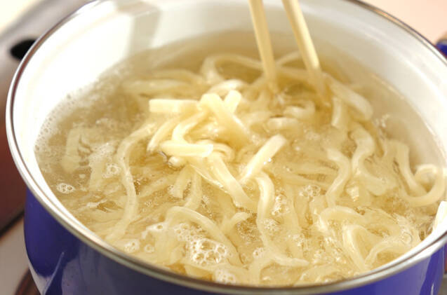焼き油揚げの冷やし麺の作り方の手順5