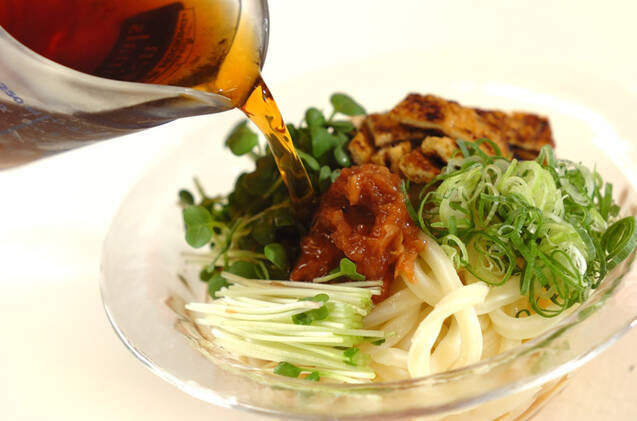 焼き油揚げの冷やし麺の作り方の手順8