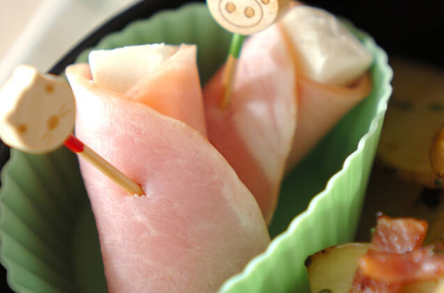 ハムのクリームチーズ巻き