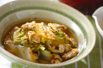 白菜とアサリのサッと煮