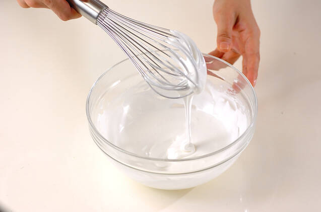 スノーマンの作り方の手順1