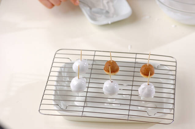 スノーマンの作り方の手順2