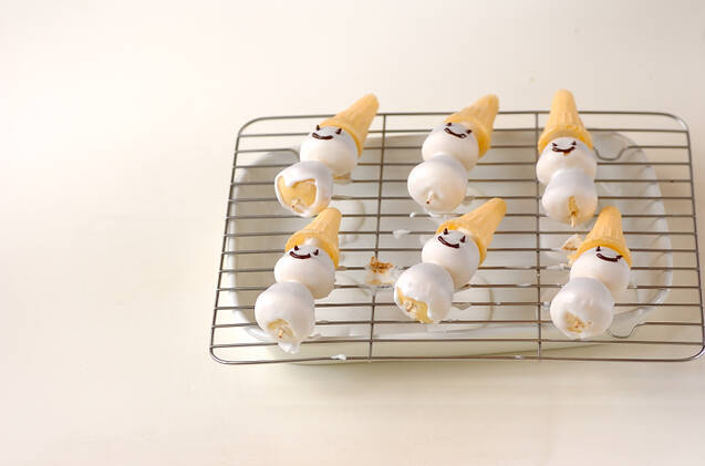 スノーマンの作り方の手順3