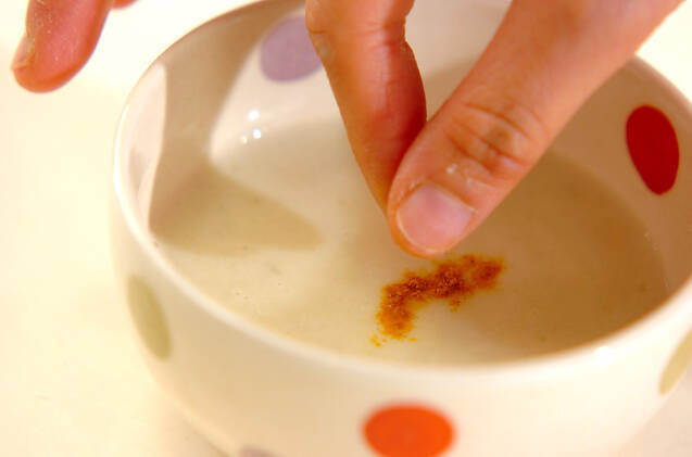 白野菜のポタージュ　カレー風味の作り方の手順3