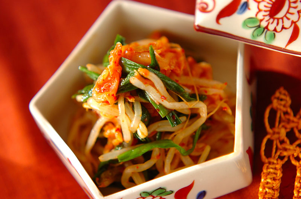 モヤシのキムチ和え