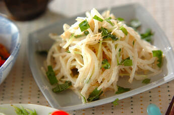 モヤシの明太マヨ和え