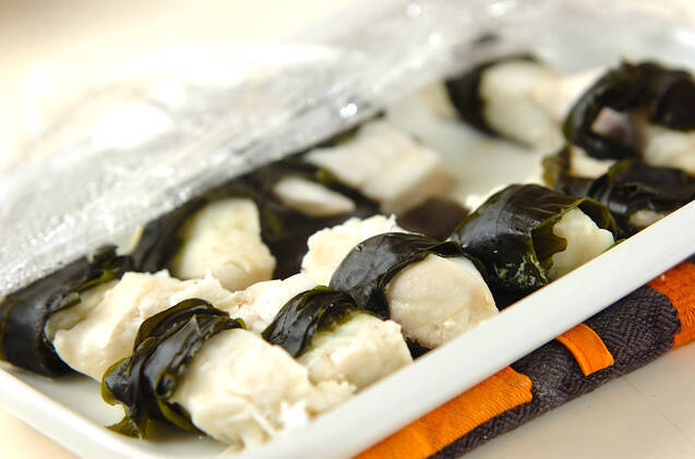 鯛のワカメ巻きの作り方の手順5